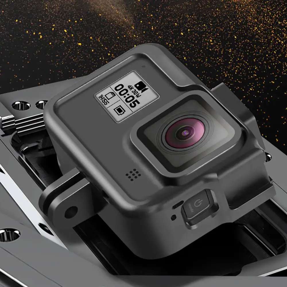 Спортивная камера металлическая крышка Рамка для Gopro Hero 8 черный чехол для экшн камеры алюминиевый корпус оболочка для Hero8 протектор#1025