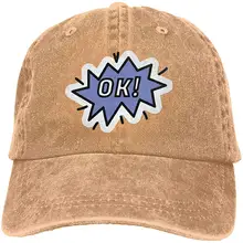 Для мужчин или Для женщин Регулируемый джинсы Бейсбол Кепки ок Кепка-тракер Кепки