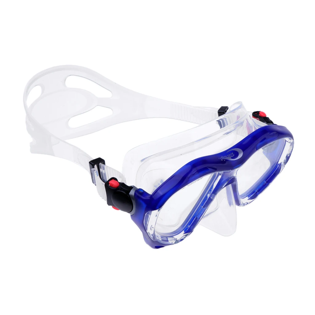 Anti-Fog Dive Mask Scuba Diving Goggles Waterproof Glasses with Silicone Adjustable Strap for Men & Women