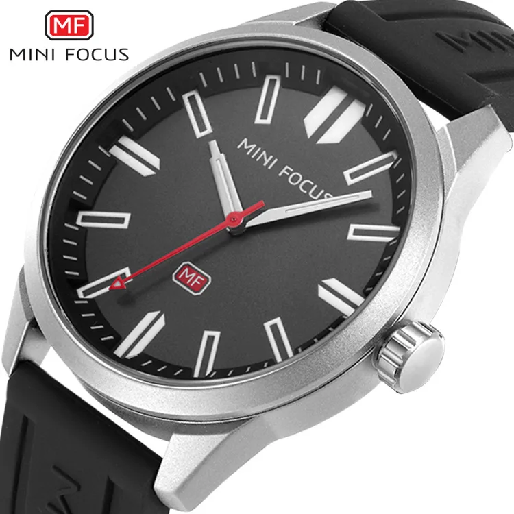 

Mini FOCUS/MEN'S Watch/Japan Movement/Night Light Waterproof/Silicone Watch Strap/Manufacturers Direct Selling 0054G