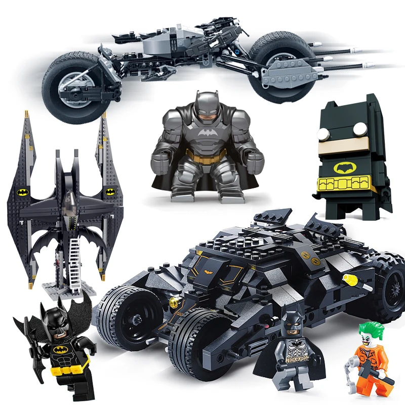 

Super Hero Batman and Joker Batwing Legoed Model Building Blocks for Children Boy Game Toy Technic Bricks