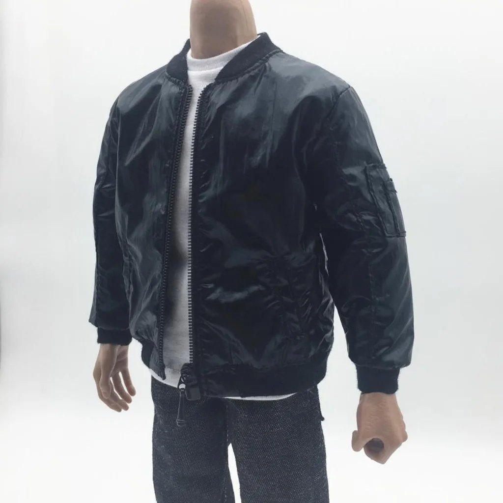 1/6 Scale Hot Long Leather Coat Jacket Man for 12