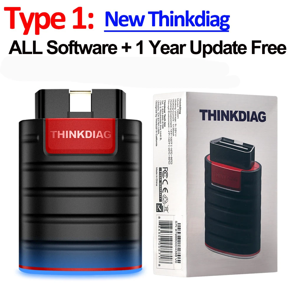 car battery trickle charger Thinkcar Thinkdiag Old Version All System Software Free 1Year Car Diagnostic Tool Bluetooth OBD2 Scanner Easydiag Thinkdiag Mini high quality auto inspection equipment Code Readers & Scanning Tools