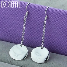Famous Brand Jewelry Design Fashion Earrings 925 Sterling Silver Drop Earrings For Women Wholeasale Superthin Christmas Jewelry