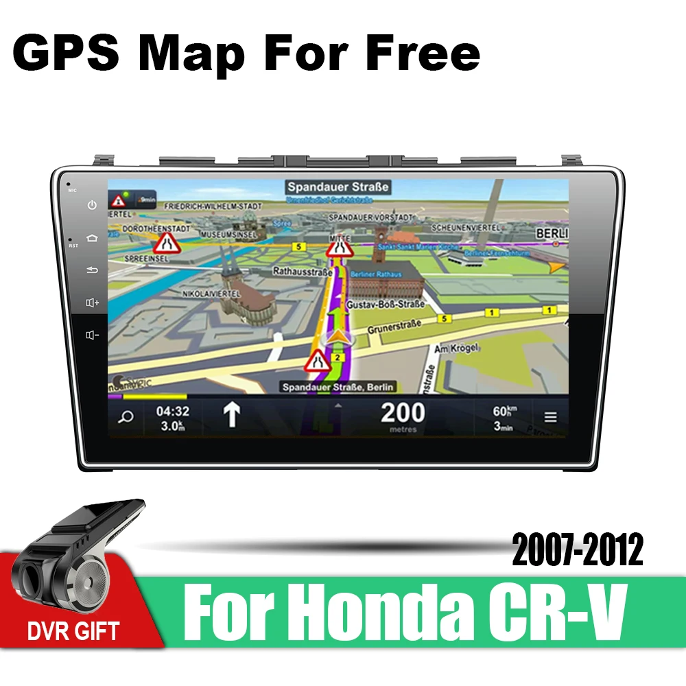 Автомобильный мультимедийный GPS навигатор ZaiXi Android для Honda CR V CRV 2007 ~ 2012 стерео