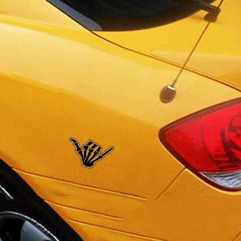 14*8,9 см автомобильный Скелет ручной Шака-Виниловая наклейка для автомобиля красивая и крутая наклейка s виниловый автомобильный аксессуар наклейка