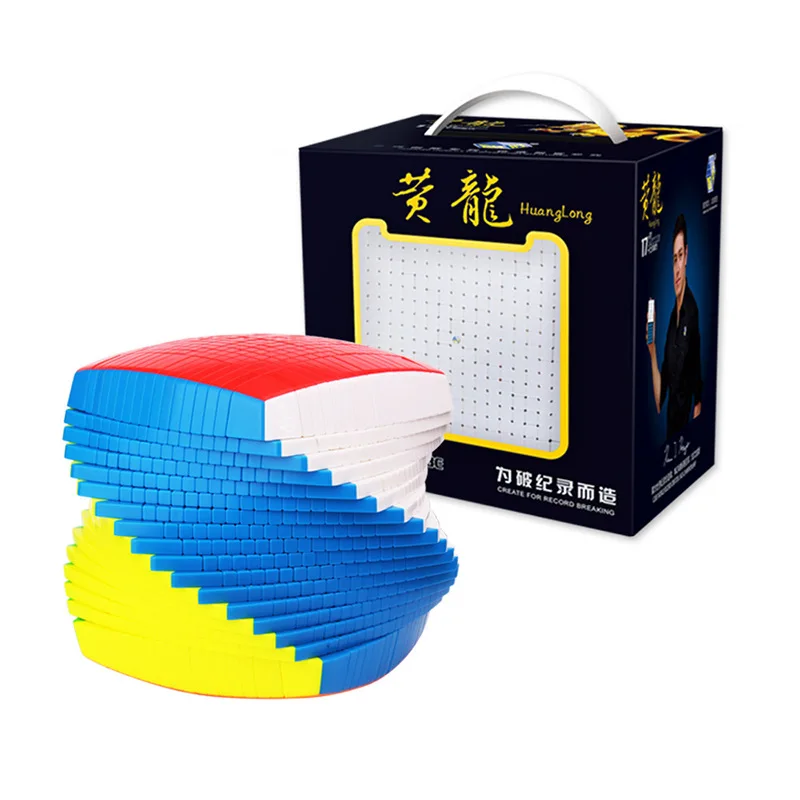 

Yuxin Science Flagship Huanglong Rubik's Cube Outwit Three Layer And Magnetic Pyramid 789-Order Seventeen Order Scrabble Speed T
