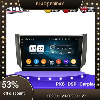 

For NISSAN Sylphy 2012 -2019 Android 10.0 PX6 Car Multimedia DVD Player 4+64GB Auto GPS Navigation Stereo radio DSP Carplay WIFI
