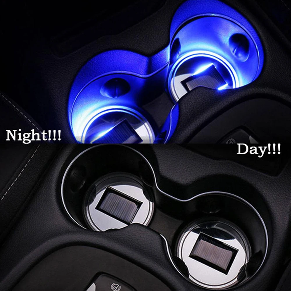 Coaster Cup Mat Luminous Cup Holder Cover Decoration 7 Colors 6.8cm Universal Cup Bottom Pad