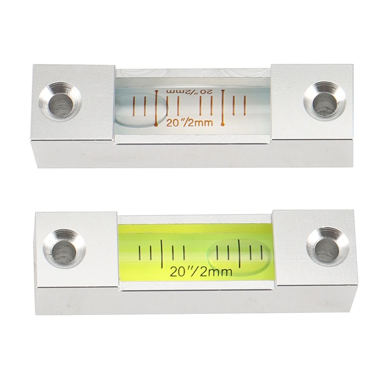Акция! 2 шт. полоса пузырьковый уровень Высокая точность алюминиевый квадратный |