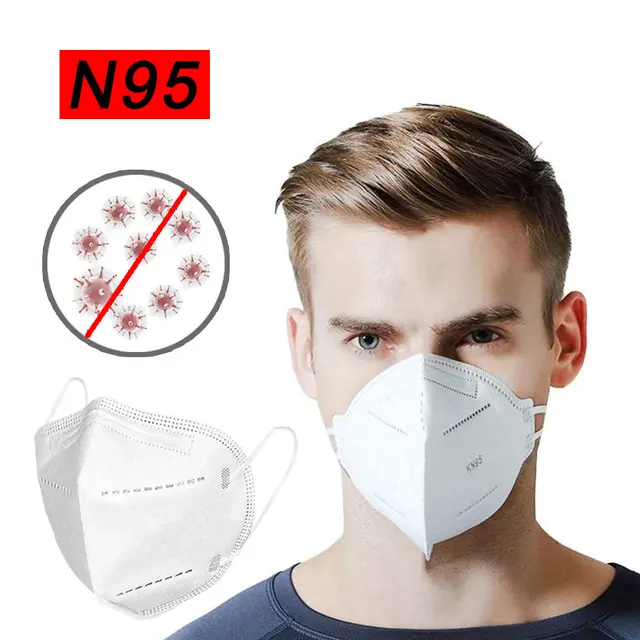 US $23.97  N95 Mask Protective Fold Masks Anti Dust PM 2.5 Multi Layer Filter Structure Industrial Fog Envirom