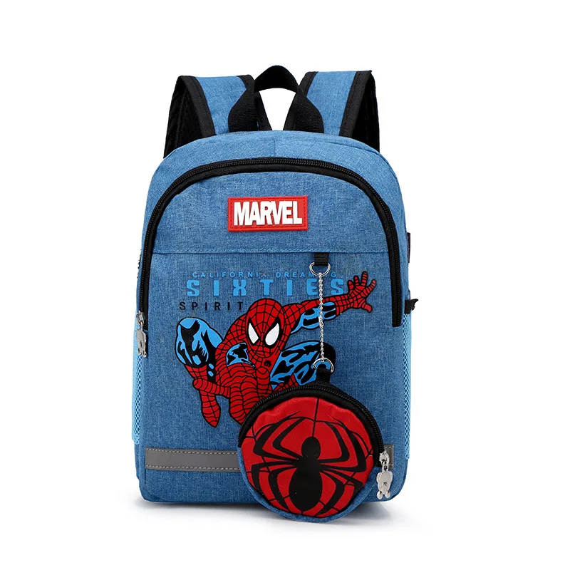 Bolsa de dibujos animados de Disney para niños, mochila bonita de guardería, monedero, Spiderman 95 McQueen, bolso escolar, novedad de 2020