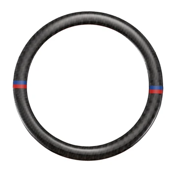 

New Carbon Fiber Steering Wheel Sticker Cover Trim Fit for Mini Cooper R55 R56 R60