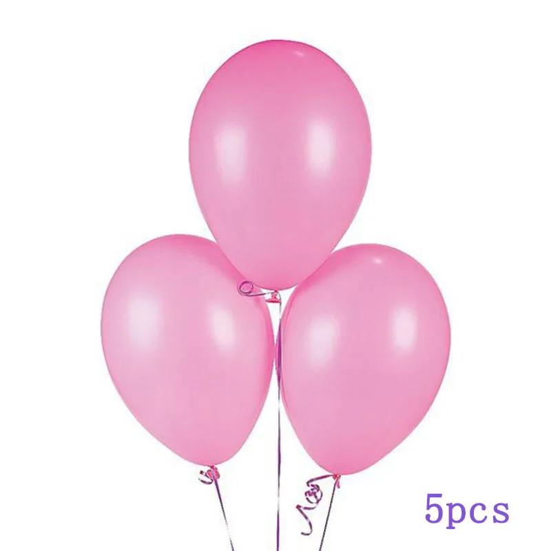 5pcs 10inch pk latex 6 шт./компл. Радуга Единорог фольги воздушные шары с номером баллон день рождения украшения Дети Единорог Свадебные Воздушные шары Globos - Цвет: 5pcs 10inch pk latex