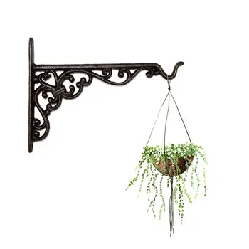 

Hanging Plants Bracket Wall Planter Hooks Flower Pot Iron Lanterns Hanger for Garden Outdoor Indoor Patio Maximum load 15Kg