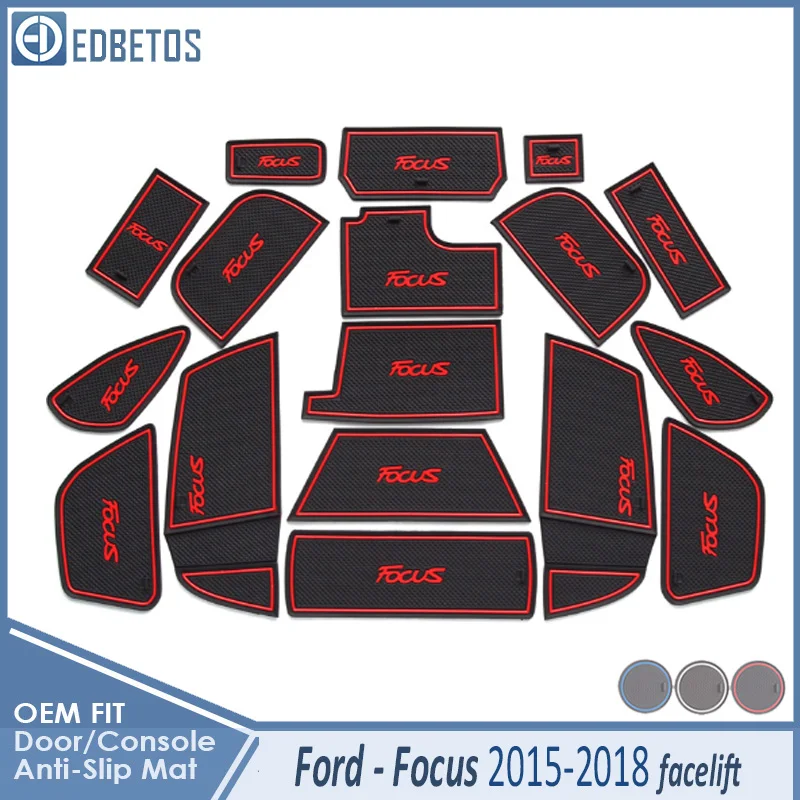 Противоскользящий коврик для Ford Focus 3 3,5 MK3 аксессуары для подтяжек лица ST RS слот для ворот противогрязный дверной паз