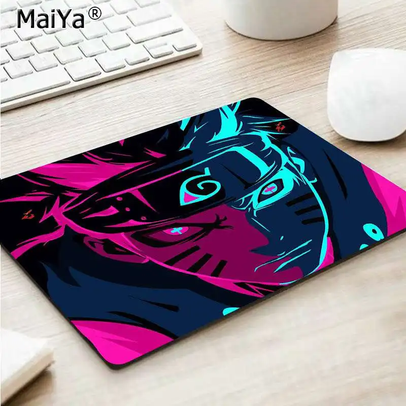 Not Lock Edge25x29cm Maiya дизайн аниме Наруто запирающийся край коврик для мыши большой коврик для мыши клавиатуры коврик - Цвет: Not Lock Edge25x29cm
