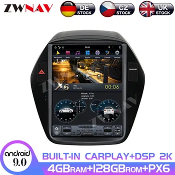 

Android 9 4+128G PX6 Vertical Tesla Screen With DSP Carplay Car Multimedia No DVD Player For Hyundai IX35 2009-2016 Radio