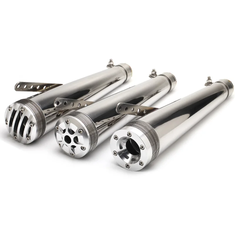 

35-51mm Universal Motorcycle Over akrapovic yoshimura Slip On Exhaust Full System Muffler Pipes Escapes DB Killer 150cc-1000cc