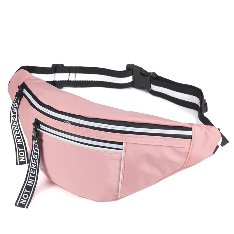 Riñoneras Annmouler de nailon mujer, riñonera de con doble cremallera, riñonera para niñas, de teléfono rosa, riñonera para regalo|Riñoneras| - AliExpress