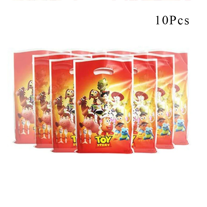 Gift bag x 10 История игрушек 4 Базз Лайтер древесный декоративная бумага для вечеринок чашка тарелка салфетки детский душ воздушный шар Дети День рождения подарки - Цвет: Gift bag x 10
