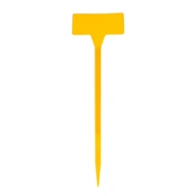 5 шт. Пластиковые Т-образные перевернутые этикетки для растений Маркер тегов Seedl детская садовая палочка E65B