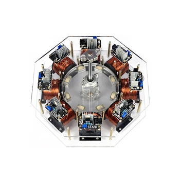 

8-stage stator brushless internal rotor motor large-scale Bedini motor pseudo-perpetual motion machine，High power motor module