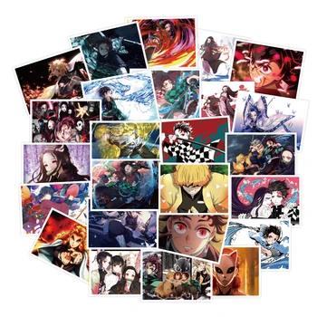 

20Set BH1071 Blinghero 30pcs/set Anime Kimetsu no yaiba Stickers for Laptop Guitar Luggage Bicycle Graffiti Waterproof Sticker