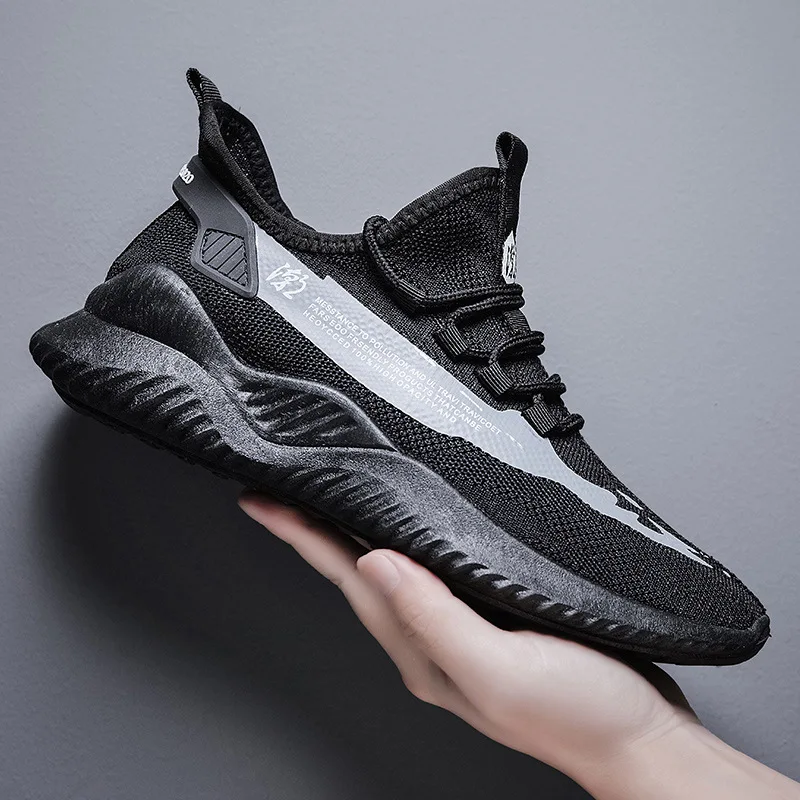 

Light mesh cool men casual shoes lace up Spring/Autumn men sneakers leisure solid walking man footwear flats