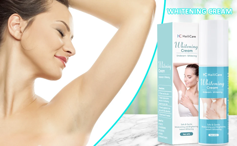 Armpit Whitening Cream Skin Lightening Bleaching Cream For Underarm Dark Skin Legs Knees Whitening Intimate Body Lotion