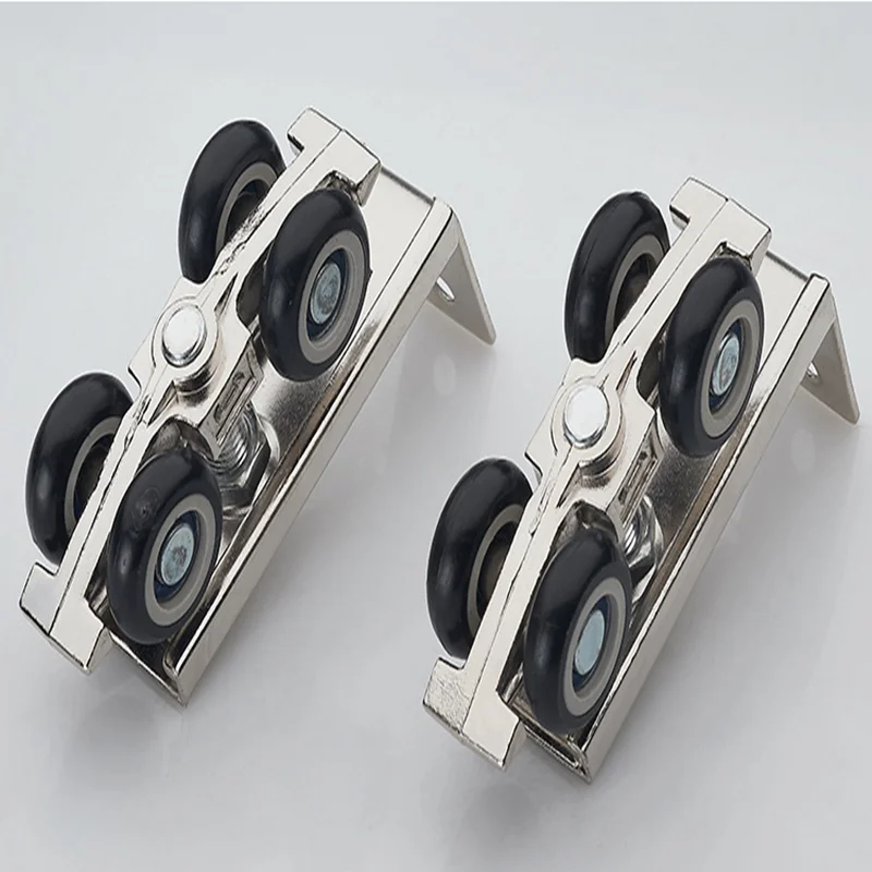 

hardware Slide Doors pulley, Sliding doors hanging rail wheel, small size, 1 sets/ ,for one door/ 30 * 30 hanging rail