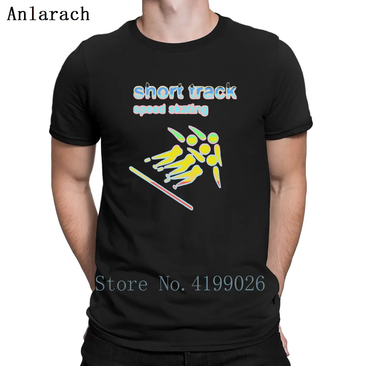 

Short Track Speed Skating Winter Games T-Shirts Spring Autumn Clothes Creative Fit T Shirt Cotton New Outfit Tee Shirt