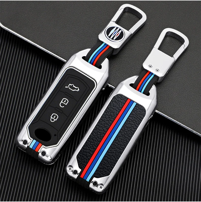 Custodia per chiave auto in lega di zinco Shell Fob per GAC Trumpchi GSG A3 GA3S GA5 GA6 GS4 GS8 portachiavi con protezione chiave accessori per anello -