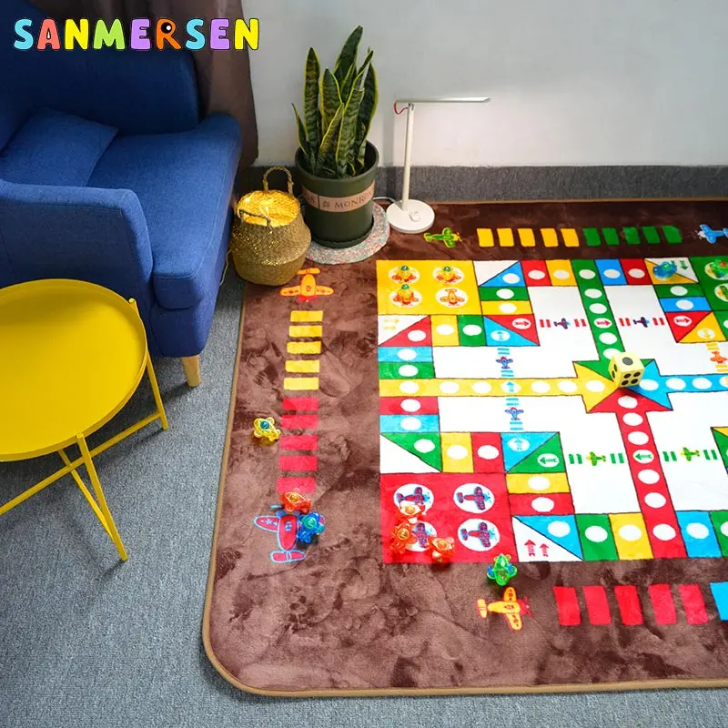 GIANT LUDO PLAYMAT OUTDOOR GARDEN GAME PARTY TOY KIDS CHILDREN FAMILY ACTIVITY 