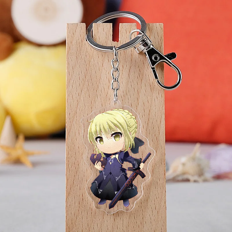 

27 Styles Fate/stay Night Acrylic Keychain Anime Shirou Emiya Rin Tohsaka Sakura MatouTransparent Double-sided Pendant Keychains