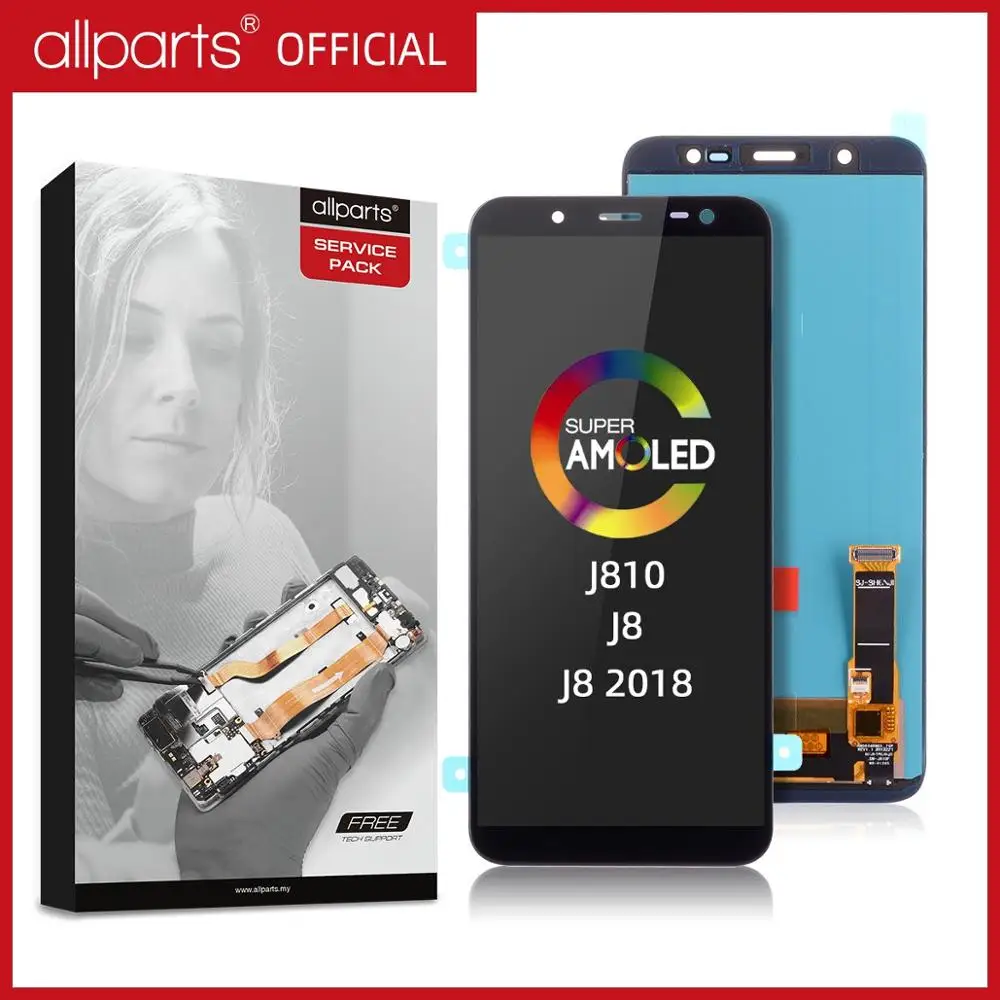 

100% Super Amoled For Samsung J8 2018 LCD J810 LCD Display Touch Screen Digitizer Assembly SM-J810M J810F J810Y Replacement