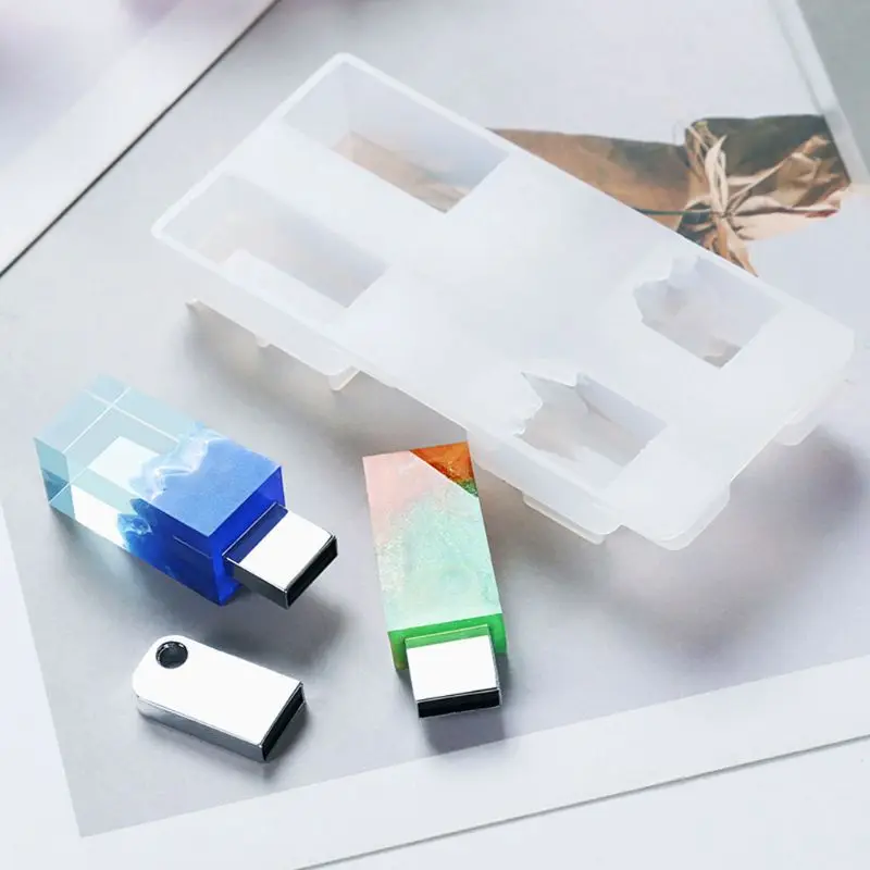 DIY Snow Mountain USB полимерные формы набор с 8G USB-драйвером эпоксидная смола