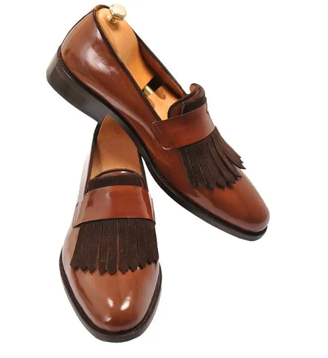 

Men Leather Fashion Shoes Low Heel Fringe Shoes Dress Shoes Brogue Shoes Spring Ankle Boots Vintage Classic Male Casual LP124