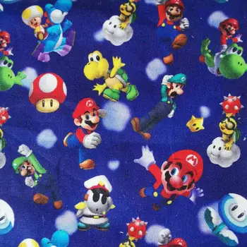 

lovey cartoon girls print cotton fabric for garment mask DIY making cotton material handmde sewing cloth baby quilt bedding
