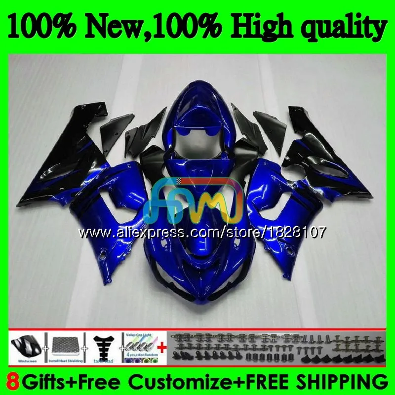 Тюнинг-пакет для KAWASAKI ZX 6R 600CC 6 R ZX636 ZX-636 600 CC ZX-6R 11BS. 94 ZX600 ZX Синий Пламя 636 ZX6R 05 06 2005 2006 обтекатели - Цвет: No. 1