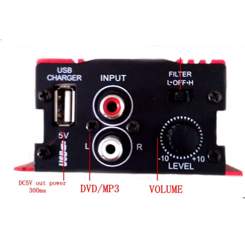 Car Stereo Amplifier 1 Pc 500W 12V 2 Channel For Car Auto Motorcycle