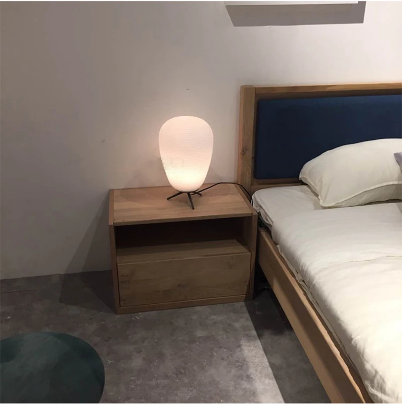 Креативный простой прикроватный светодиодный стеклянный настольные лампы для спальни офисный ночник для чтения в спальне кафе бар Отель декоративная настольная лампа