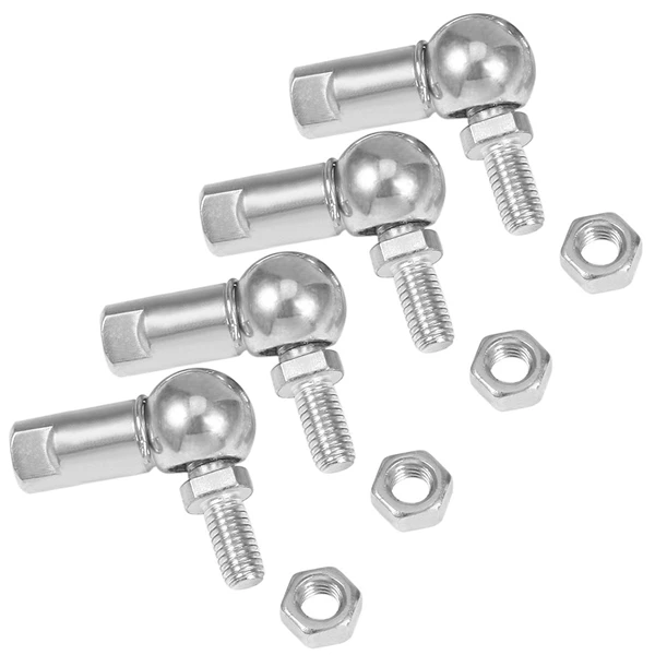 

CS8, Rod End Ball Bearing with Stud, M5X0.8mm Carbon Steel Right Hand 4Pcs,Ball Joint Bearing