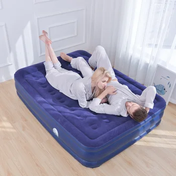 

Inflatable bed three layer heightened honeycomb household outdoor portable folding thick single double sofa beds