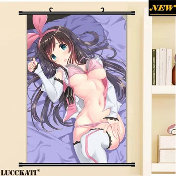 

LUCCKATI A.I.Channel Series Kizuna AI bra bikini sexy loli lolita cameltoe cartoon anime art wall scroll poster canvas painting