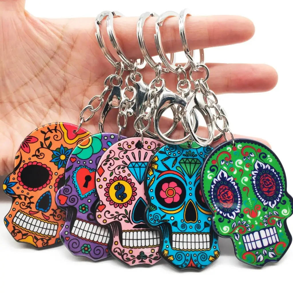 Sugar Skull Keyring – Viva La Calavera MX