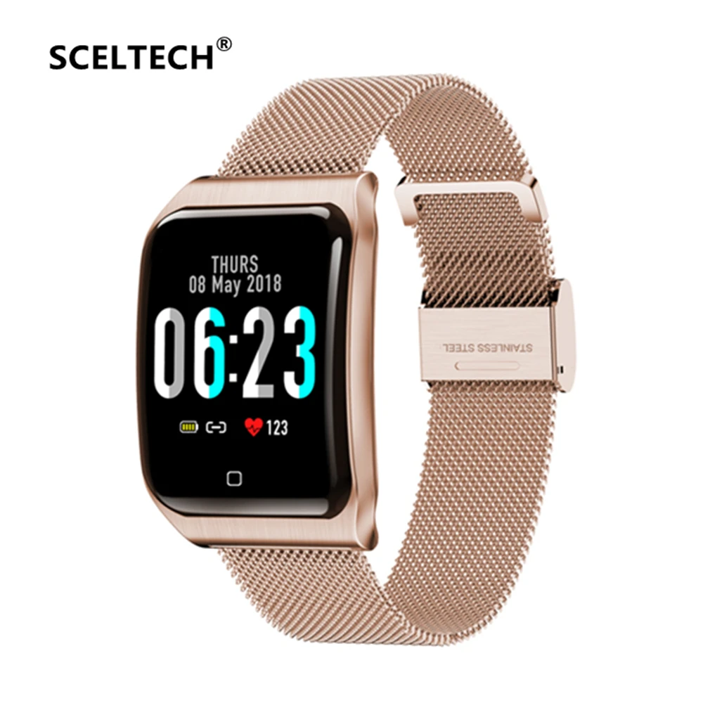 SCELTECH F9, металлические Смарт-часы для мужчин, пульсометр, кровяное давление, здоровье, IP68, водонепроницаемый монитор сна, умные часы для Android iOS