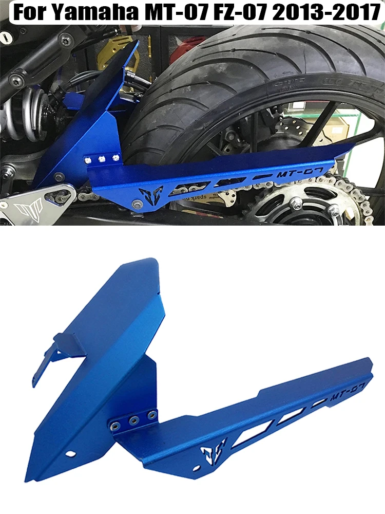 Carbon Fiber Rear Mudguard Fender Chain Cover For Yamaha MT07 FZ07 2013-2017 Carbon Fiber Rear Mudguard Fender Chain Cover For Yamaha MT07 FZ07 2013-2017