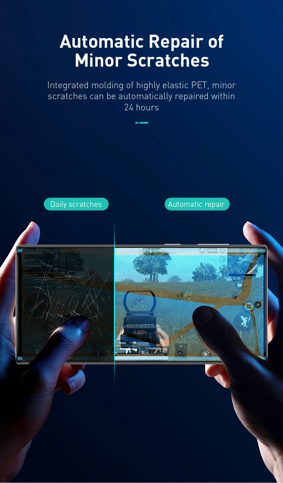 Мягкая защитная пленка Baseus 0,15 мм для samsung Galaxy Note10 PET изогнутое Защитное стекло для экрана протектор для samsung Note10