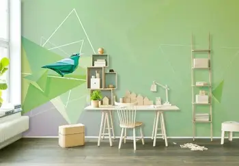 

[Self-Adhesive] 3D Geometric Bird WG523 Wall Paper mural Wall Print Decal Wall Murals Belly